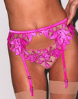Recycled Lily Embroidery Thong