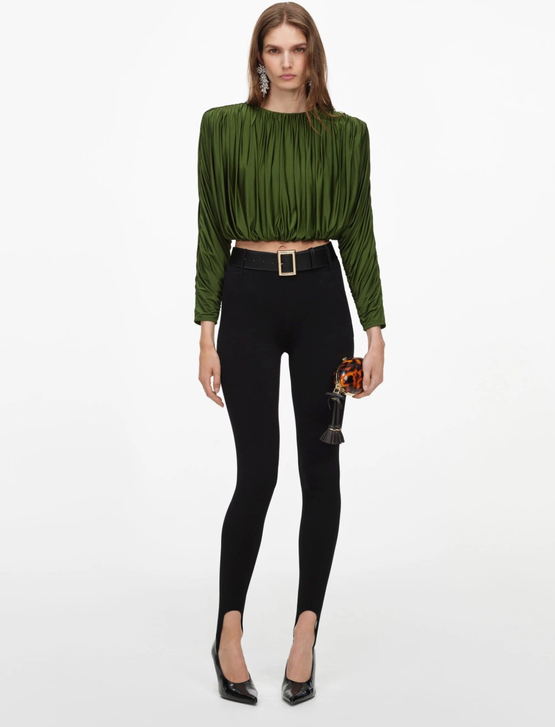 Jersey Gathered Top